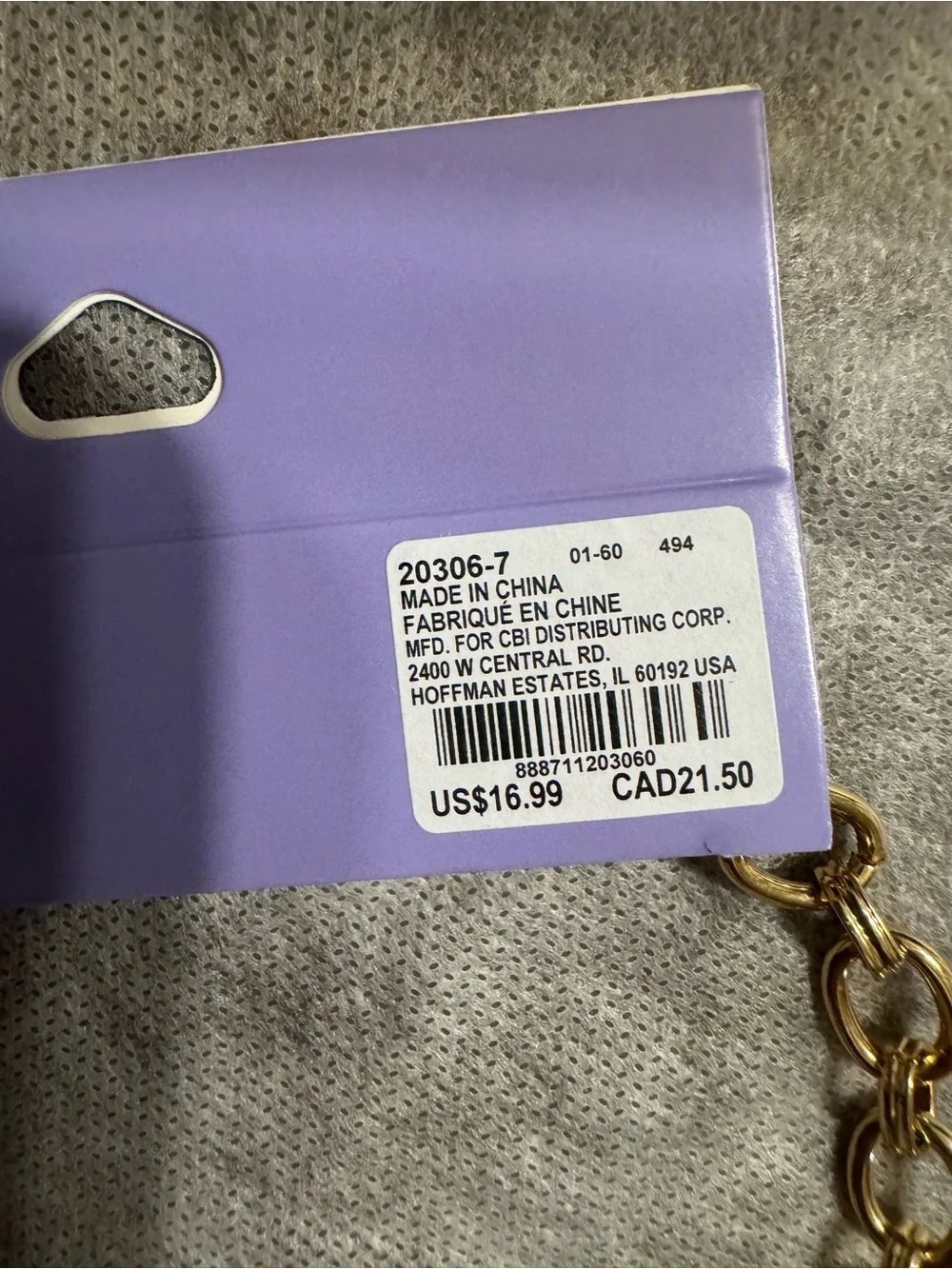 Claire's Gold Charm Necklace with Pastel Pink, Green, Blue and Cream Accents